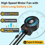 AMTIFO 2-Pack Stroller Fan for Baby: USB Rechargeable, Quiet, Adjustable & Portable - Ideal for Stroller, Crib, Car, Baby Gear - Up to 12 Hours Battery Life, Perfect for Hot Weather - Image 4