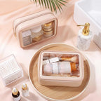 Hsei 12 Pcs Clear Makeup Bags Diaper Bag Organizer Travel Toiletry Bags with Zipper Clear Cosmetic Organizer Car Storage Pouch Bridesmaid Gift for Women Beach Vacation (Skin Tone) - Image 4