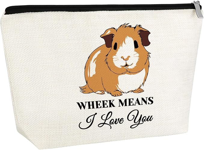 Guinea Pig Gifts Makeup Bag Guinea Pig Lover Gifts Animal Lover Gift Cosmetic Bag Guineas Pigs Themed Gift Christmas Birthday For Her Him Animal Lovers Friends Travel Bag by Gfhzdmf
