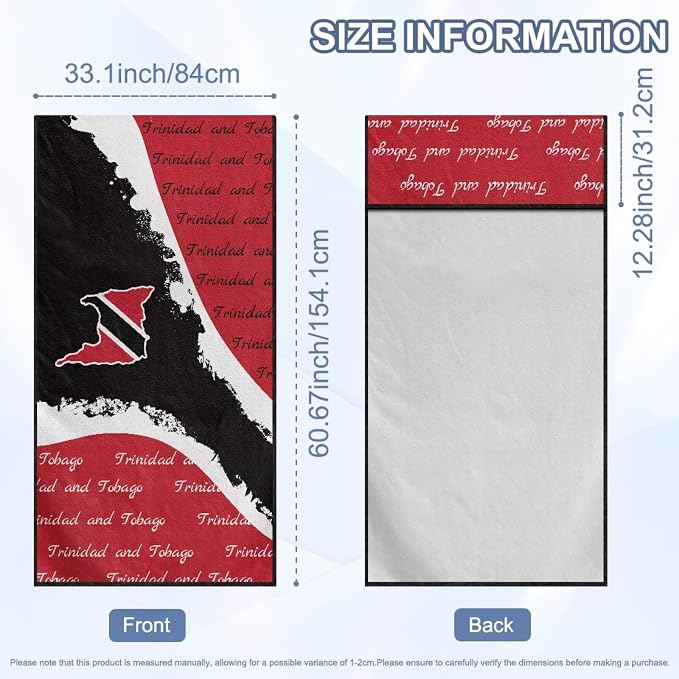 SEANATIVE Flag of Puerto Rico Sweat Towel Car Seat Cover for Gym Running Athletes Fitness Workout, Auto Seat Pet Protector, Sports Towel Seat Covers for Cars - Image 7