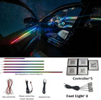 Dreamcolor Acrylic Interior Car LED Strip Light, RGB 10 in 1 Fiber Optic Ambient Lighting Kits, 16 Million Colors Sound Active Function Car Neon Lights with Wireless APP - Image 2