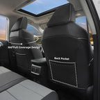 Lolcar Rav4 Seat Covers Custom Fit for Toyota Rav4 (for Hybrid) 2019-2025 LE,XLE,XLE Premium,Limited,Woodland Edition, Leather Truck Seat Cover Full Set for SUV,Faux Leather(Black/Gray) - Image 4