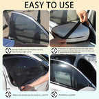 2 Pack Breathable Mesh Car Window Sun Shade Cover, 22.8"*24" | Car Window Screens, UV Protection Sunshade, Mosquito Net Curtain, Protect Privacy for Pets/Family - Image 4