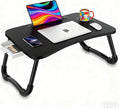 Fayquaze Laptop Desk, Portable Foldable Lap Bed Desk, Laptop Table Tray | Storage Drawer and Cup Holder, Lap Desk Lap Stand Tray Table Floor Table Serving Tray for Eating, Reading and Working by FAYQUAZE