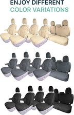 FH Group Custom Fit Car Seat Covers Specifically Made for 2011-2020 Toyota Sienna 7 Passenger, Car Seat Cover Full Set, Automotive Seat Covers in Solid Beige Faux Leather, Waterproof and Washable - Image 7