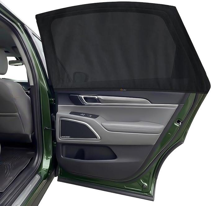 EcoNour Car Window Screen for Kia Telluride (2020-2025) 2 Pack | Mesh Camping Window Covers | 100% Protection from UV | Baby Safe Privacy Blackout Window | Car Accessories by EcoNour