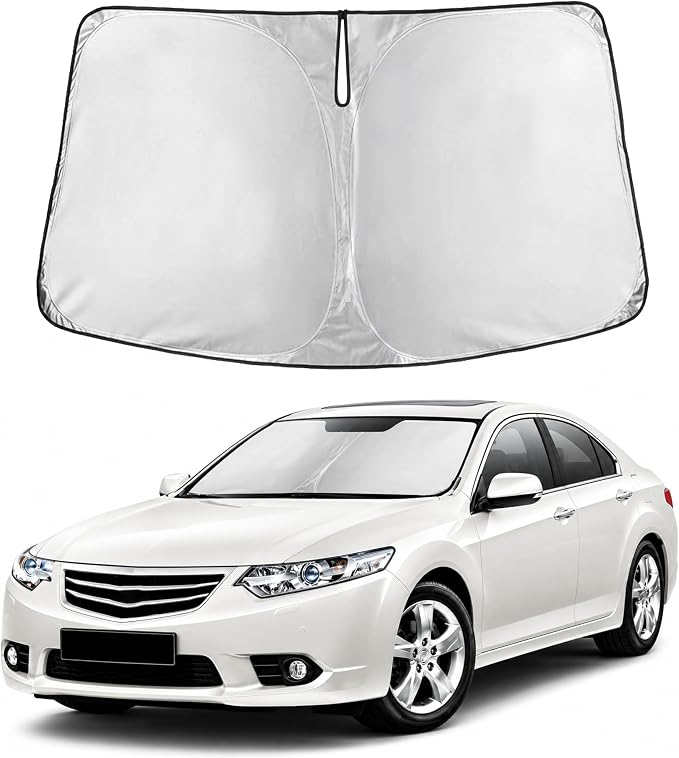 Autovir Windshield Sun Shade Fit for 2008-2010 2011 2012 Honda Accord | Sunshade, Front Car Window Shades Sun Visor, Blocks UV Rays & Heat, Car Accessories by Autovir