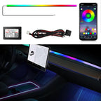 Dreamcolor Interior Car Lights Strips 55-inch, Tesla Model 3 Model Y Interior car Lights, RGB Neon Light Kits with APP Control, Tesla Ambient Lighting Accessories by WEBUPAR