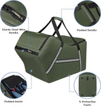 Infant Car Seat Travel Bag for Airplane Compatible with All Nuna Pipa Car Seat and Base,Chicco KeyFit 30 and Base, Padded Car Seat Bags for Air Travel,Car Seat Gate Check Bag with Side Pocket, Green - Image 2