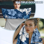 Horeset Blue Hibiscus Flower Car Seat Towel Cover – Breathable & Quick-Dry, Stain Resistant Front Seat Protector, Easy Install for SUV Truck Sedan Van - Image 7
