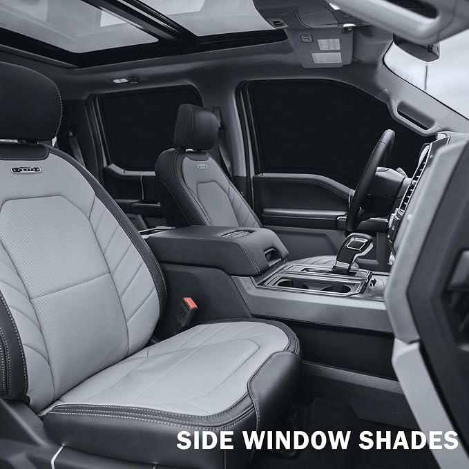 KUST Car Window Shades for Ford F-150 2015-2020 Side Window Covers with Rear Windshield Sun Shade UV Block Privacy Protection F150 Accessories for Camping Blackout 5PCS - Image 2