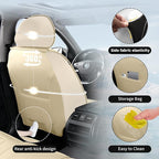 Fit Corolla Car Seat Covers for Toyota Corolla 2000-2025 2026 -Premium Leather, Waterproof，Breathable，All-Weather Seat Cushion Protecto & Airbag Compatible, Full Set Beige - Image 8