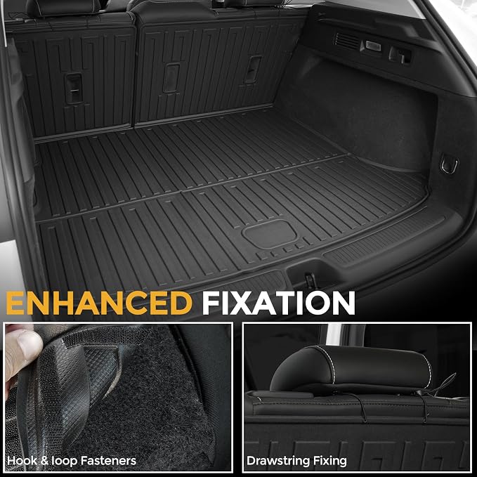 Floor Mats for 2021-2026 Chevy Trailblazer AWD Accessories | Fit Upper Deck, Full-Coverage Set with Integrated Cargo Liner & Backrest Protector, Odorless TPE, All-Weather Protection - Image 9