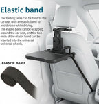 Car Back Seat Tray Table with Expandable Tray - 2-Sided Car Desk for Kids & Adults, Extra Wide & Sturdy Headrest Mount with Non-Slip Pad, Tablet/Laptop Holder for Road Trip, Eating, Working, Gaming - Image 3