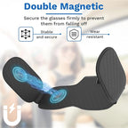 BFXM Sunglass Holder for Car, Double Clip Magnetic Leather | Sunglasses Holder Eyeglass Hanger Clip for Car Visor, Cars Sun Visor Ticket Card Clip - Image 6