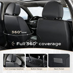Coverado Nappa Leather Car Seat Covers Front Set, Luxury Waterproof Seat Protectors, Airbag Compatible Anti‑Slip Auto Seat Covers, Universal Fit for Most Cars SUVs Trucks Pickup Vehicles - Image 4