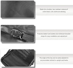 2 PCS Car Backseat Organizer with Tray, Waterproof Back Seat Protector with Touch Screen Tablet Holder, 11 Storage Pockets Anti-Scratch Kick Mat Universal for Family Road Trips - Image 3
