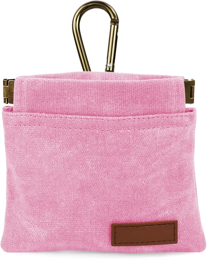 1 Pcs Pocket Pet Training Pouch,Dog Treat Pouch (Pink) | For Portable Pet Dog Walking Bag, Travel or Outdoor Use by Unknown