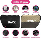 2PCS Car Door Protector for Dogs Pet Car Cover-Waterproof Scratchproof Nonslip Durable Machine Washable (2 Packs Universal Fit) (Cream) - Image 4