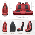 Coverado Car Seat Covers, Front Covers for Cars, Car Seat Cover Front Seats, Automotive Seat Cover, Waterproof, Leather Car Seat Cushion, Universal Interior Covers Seat Protectors for Most Cars - Image 6