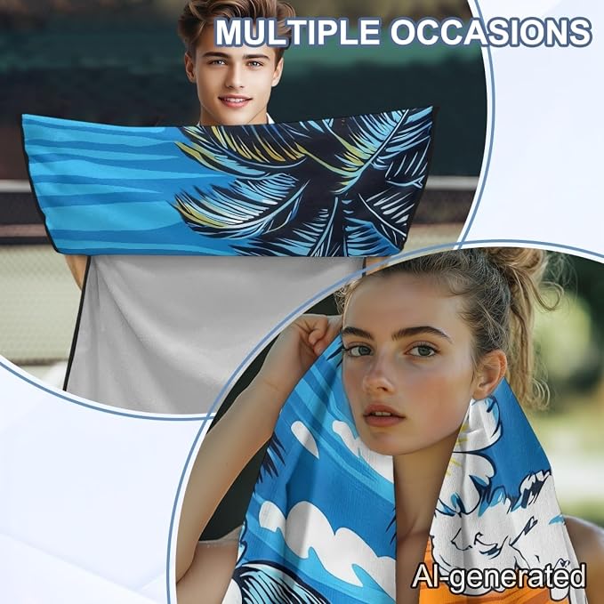 Car Towel Seat Cover Palm Tree Car Seat Cover Protector Breathable Comfortable Cars Interior Accessories for Cars, Trucks, Sedans, Vans, SUVs - Image 5