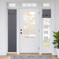 RYB HOME Sidelight Curtains for Front Door, Skinny Narrow Window Curtains | Entry Glass Door Cover, Renter Friendly Blackout Curtains, Adhesive No Drill, Wide 12 inch x Long 69 inch, Grey, 1 Pc by RYBHOME