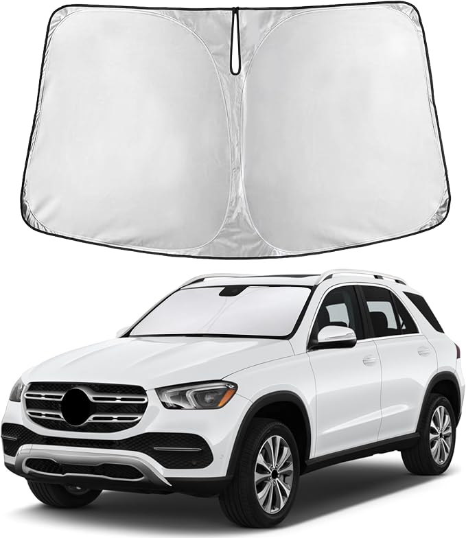 EcoNour Windshield Sunshade Compatible for Mercedes Benz GLA 2015-2019 2020 | Sun Visor for Front Windshield & Window Sun Shade Cover, UV Heat Blocker & Protector, Car Accessories by EcoNour