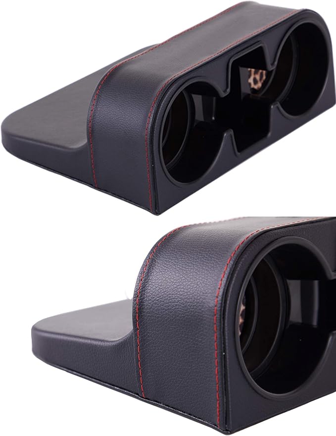 Cup Holder for Car, Car Seat Gap Organizer, PU Leather, XBD Black | Console Side Pocket, Cup Drink Holders, Easy Install, Universal Fits, Car Coin Cellphone Holder, Auto Front Seat Cup Holder - Image 5