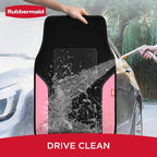 Rubbermaid Car Mats, Carpeted Floor Car Mat with Faux Leather & Built-in Heel Pad, Two-Tone Car Rug Floor Mats, Stylish Carpeted Floor Mats for Cars, Trucks & SUVs Pink Color - Image 5
