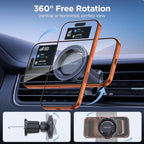 Miracase Car Phone Holder for Magsafe [Strong Magnets] Magnetic Phone Holders for Your Car, 360°Adjustable Air Vent Hands Free GPS Navigation Mount Cradle Fit iPhone 17-12 & All Smartphones, Black - Image 8