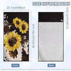 Sunflower Brown Cow Car Seat Cover Sweat Auto Seat Towel Cover for Front Seat Only with Storage Bag Sunflowers Cow Print Car Interior Accessories for Yoga Swimming Hiking Universal Towels - Image 7