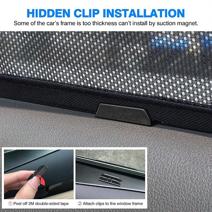 Powerty Custom Fit for Side Window Shade Toyota RAV4 2019-2024 2025-6 Pack 100% Light Block Car Priavcy Curtains Shades for Baby, Camping, Napping, Sleeping - Image 6