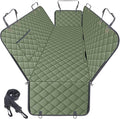 NECKORY Waterproof Dog Car Seat Cover for Back Seat - Durable, Scratch Proof Pet Hammock with Nonslip Design & Storage Pockets, Fits Cars, SUVs, Trucks- S, Green by NECKORY