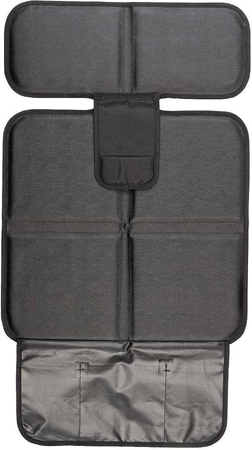 Kaiphy Car Seat Protector - Seat Protection Mat - Thick Padding - Durable, Waterproof Fabric, Leather Reinforced Corners & 3 Pockets for Handy Storage Gray - Image 3