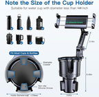 Cup Holder Phone Tablet Mount, 2 in 1 iPad Car Cup Holder with Expander Adjustable Arm for 4.7-10 inches Phone Tablet Mount Compatible for iPad Pro Air Mini, Fire,iPhone 17,Galaxy Phones - Image 5
