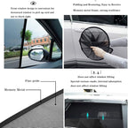 Bwen Car Sun Shade Fit for Honda CRV 2017-2022, Magnetic Side Window Shades for CRV, Custom Fit Car Shades for Side Window for Blocks UV Rays Sun Protection for Camping, 4 pcs,Black - Image 7