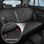 coverdream Custom Fit Corolla Hatchback Car Seat Covers for 2019-2024 2025 2026 Toyota Corolla Hatchback SE,XSE,Nightshade,Luxury Waterproof Leather Car Seat Protector (Full Set,Black) - Image 4