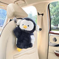 Tissue Box Cover Plush Tissue Box Holder for Car, Home, Decorative Holder/Organizer for Bathroom Vanity Countertop, Nightstands, Office Desk-Penguin by seemehappy