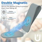 BFXM Car Sunglass Holder, Magnetic Leather Sunglass Holder | Eyeglass Hanger Clip for Car Sun Visor, Car Sun Visor Ticket and Card Clip - Image 6