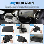 KUST Car Window Shades for 2016-2025 Ford F150 F-150 Raptor SuperCrew 4dr Accessories, Breathable Mesh Magnetic Window Covers, Rear Side Sun Shades UV Block Privacy Protection for Baby Camping 2PCS - Image 9