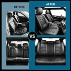 Fit Maxima Car Seat Covers Premium Leather for Nissan Maxima 2011-2025 2026. Waterproof， Breathable, Scratch-Resistant & All-Weather Seat Cushion Protector（2 Front Seats,Black - Image 5