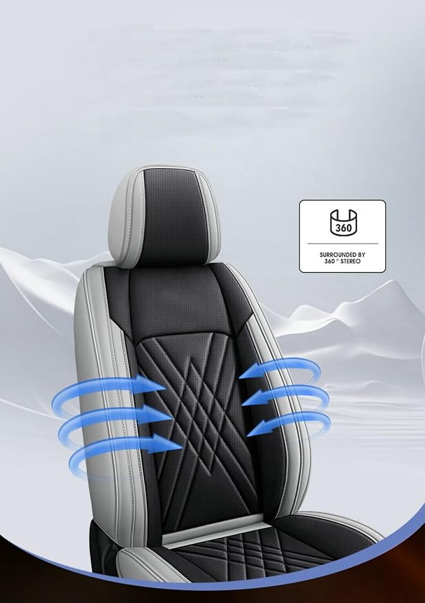 for car seat Covers Non-Slip （E.g, for Tesl,for Mercedes-Benz,for BMW,for Audi, for Ford, for Honda, for Nissan,for Toyota,for Chevrolet,for Jeep.. (Black Beige) - Image 7