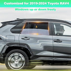 RAV4 Window Shades 2019-2024, Rear Side Mesh, 2PCS | Custom Fit Window Shades, Breathable Mesh Blocks UV Rays, Reduces Heat & Glare, Creates Comfort for Babies & Rear Passengers - Image 2