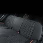 Car Seat Covers Full Set,Universal Fit for Most Cars,SUV,Sedans and Pick-up Trucks,Automotive Vehicle Faux Leather Cushion Covers for 5 Passenger Cars(Full Set,Black/Red) - Image 8
