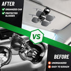 Dsycar 2 Pack Sunglasses Holder for Car, Double Holder Visor Sunglass Clip | One-Handed-Operation Easy Access Storage for Driving,Universal Fits Anti-Scratch Car Sun Visor Accessories - Image 8