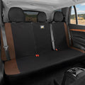 CAT Flexfit Brown Rear Seat Cover for Cars, SUVs & Mid-Size Pickup Trucks - Durable 60/40 Split Rear Bench Seat Protector, Back Seat Cover, Interior Auto Accessory, Not for Full-Size Pickup Trucks by Unknown