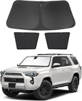3PCS Car Window Shades Front Windshield Sun Shade Foldable Window Shade Custom Fit for 2017-2024 Toyota 4Runner Accessories Car Shades for Front Windows Anti-UV Rays Block Heat by FannycCargoCover