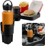 OtterVerz 11 Car Cup Holder Tray, 3 in 1 Cup Holder Expander Adapter for Car, 360° Rotating 10.5" Car Food Tray Eating Table, Road Trip Essentials Fits Yeti, Hydro Flask 16-46 oz Large Water Bottles by OtterVerz11