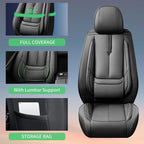 Fit Frontier Car Seat Covers for Nissan Frontier 2009-2025 2026 -Upgraded Premium Waterproof & Breathable Leather, Airbag Compatible, All-Weather Seat Cushion Protector,2 Front/Black - Image 8