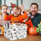 Halloween Ghost thriller basket,Empty Halloween basket,Horror and thriller decor,Trick or Treat Box for Boys and Girls,Horror decor(Ghost) - Image 4
